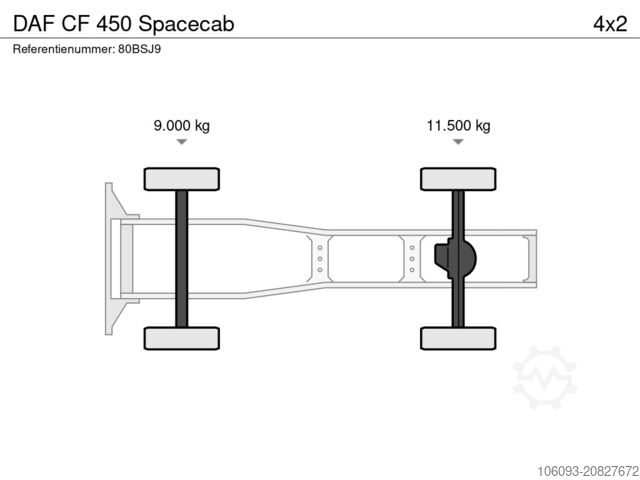 Standaard-SZM DAF CF 450 Spacecab