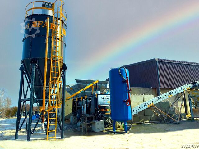 Mobile Betonmischanlage FABO Mobile Concrete Batching Plant 30 m3/h Mobile Concrete Batching Plant