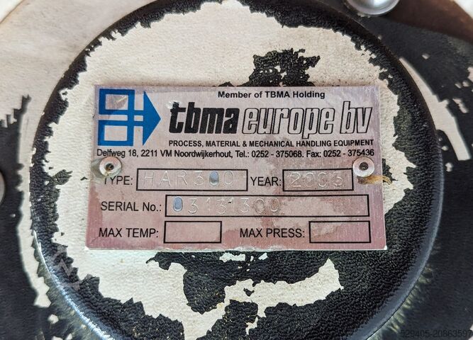 Draaisluisklep / luchtsluis TBMA Europe BV H-AR 300