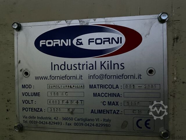 Warmtebehandeling gasfornuis Job Forni Kiln Superturbo, Pulsar model, 180 mc