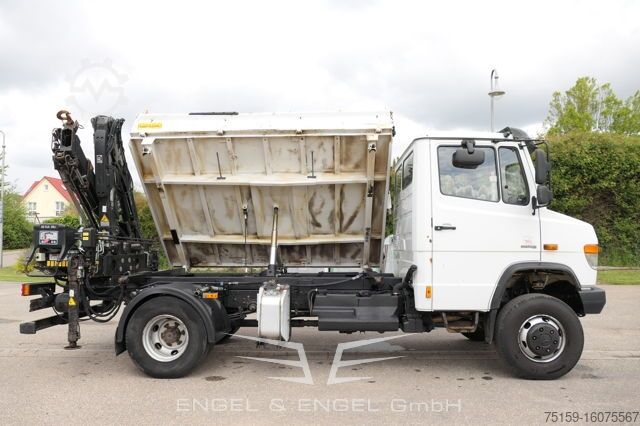 Transporter mit Kipper mercedes-benz Vario 816D mit Ladekran 3 Sitzer Standheizung HIAB XS 055 DUO - AHK
