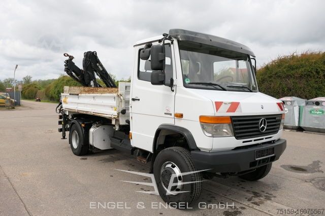 Transporter mit Kipper mercedes-benz Vario 816D mit Ladekran 3 Sitzer Standheizung HIAB XS 055 DUO - AHK