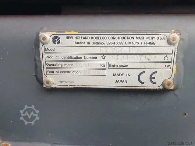 Minibagger New Holland Kobelco E70 - 8 TON