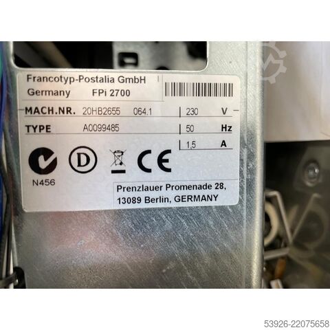Máquina insertadora de sobres Francotyp  Kuvertiermaschine FPi 2700 