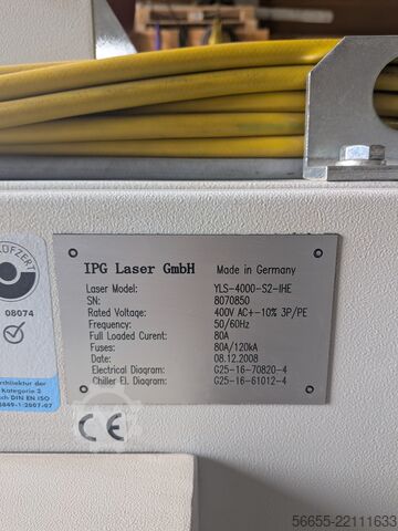 Laserskæremaskine IPG Photonics YLS-4000-S2-IHE
