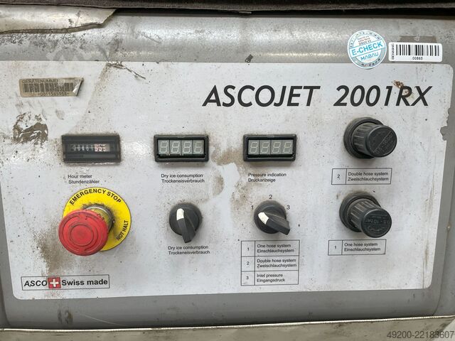 Zařízení na tryskání suchým ledem Ascojet 2001RX