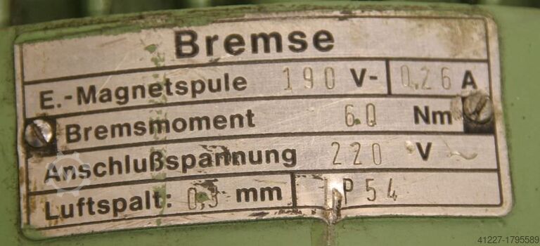 Electric motor 2.8 kW 1400 rpm HEW G59-100L40/TB-6