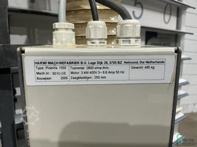 Ferăstraie verticale pentru panouri Harwi Piranha 1550 2005 Harwi Piranha 1550