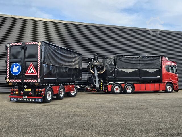 Sistema de brazo de gancho Scania R530 6x2 PALFINGER HAAK + EPSILON KRAAN + VAN HOOL