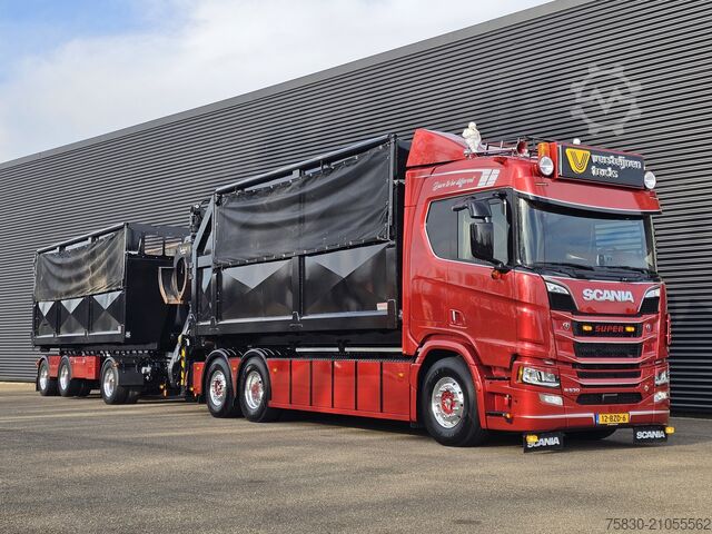 Sistema de brazo de gancho Scania R530 6x2 PALFINGER HAAK + EPSILON KRAAN + VAN HOOL