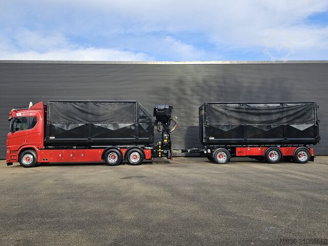 Sistema de brazo de gancho Scania R530 6x2 PALFINGER HAAK + EPSILON KRAAN + VAN HOOL
