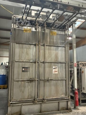 Complete powder coating line 7.2 m BEWAP MACHINE A LAQUER DE TYPE MACRO 6