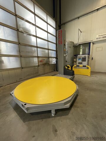 Rekwikkelaar Draaitafel Pallets ATLANTA mit einem erhöhtem Grundgestell EVA - für E-Ameise zum unterfahren