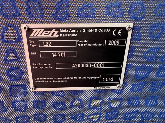 Speciale doeleinden vrachtwagen MAN MAN LE 15.280 METZ DLK 23-12 L32 CAN Drehleiter