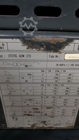 TIG-lasser OERLIKON CITOTIG ADW 270