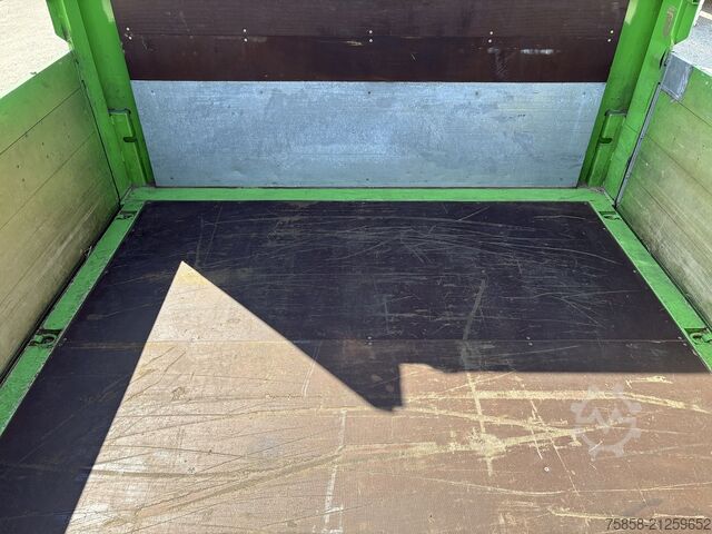 Swap body with flatbed Krone Baustoff 7,45 Multilockrahmen Türen