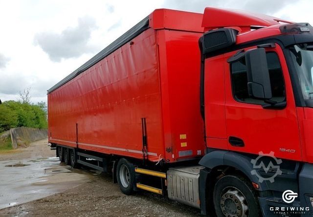 Open semitrailer with tarp SCHMITZ CARGOBULL SCS 24/L - 13.62 Mega