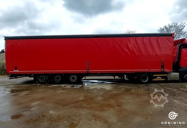 Open semitrailer with tarp SCHMITZ CARGOBULL SCS 24/L - 13.62 Mega