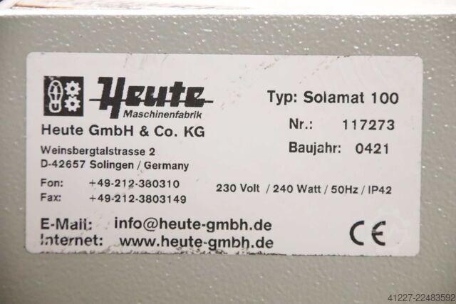 Zolenreinigingsmachine Heute Solamat 100