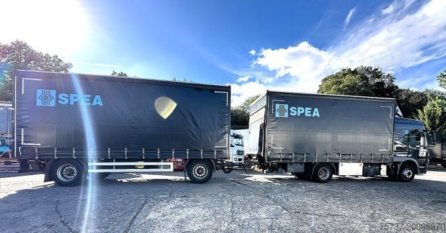 Platós teherautó ponyvával MAN TGM 15.290