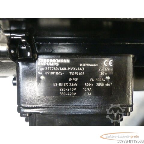Brinkmann motor Brinkmann STC 260 / 460 MVX + 443 Tauchpumpe No……- 73035 002 !