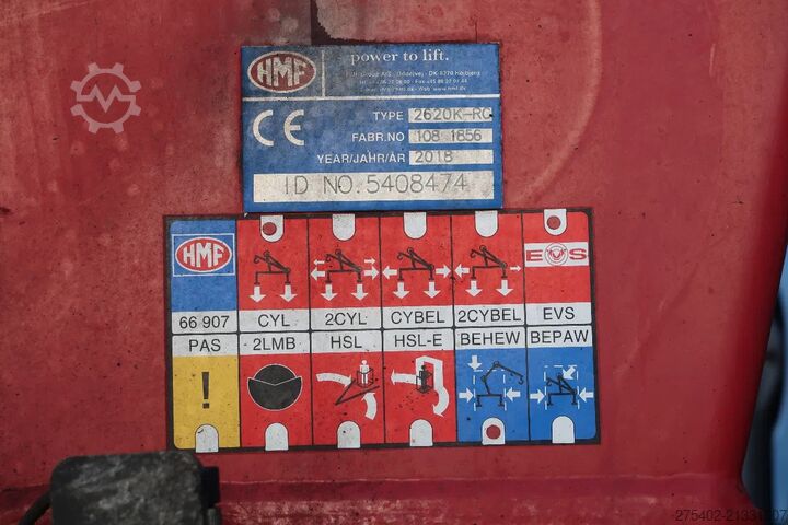 Darus teherautó MAN TGS 35.480 8X2-6/ HMF 2620/ CABLE+KRAN/ REMOTE