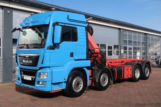 Camion cu macara MAN TGS 35.480 8X2-6/ HMF 2620/ CABLE+KRAN/ REMOTE