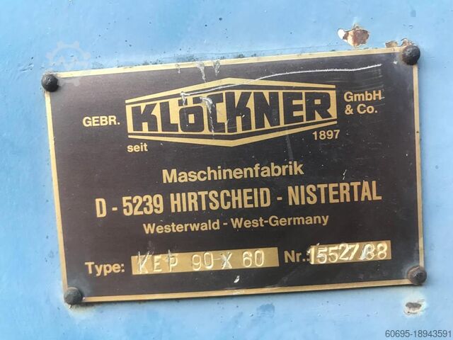 Wood chipper Klockner KEP 100x65