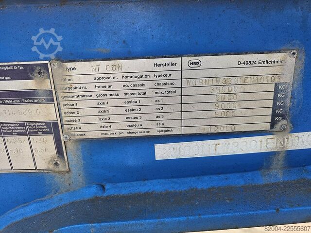 Transport von Containern HRD NT CON.40 foot extendible chassis  2 x 20 foot ...