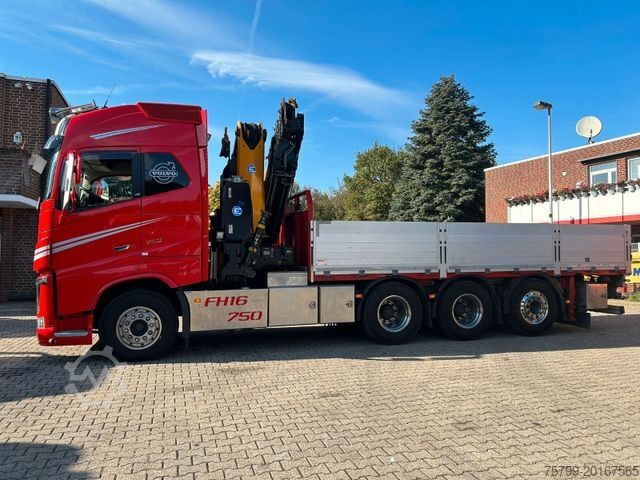 Truck mounted crane VOLVO Autokran FH16 750 Pritsche EFFER 395/8S Lenk