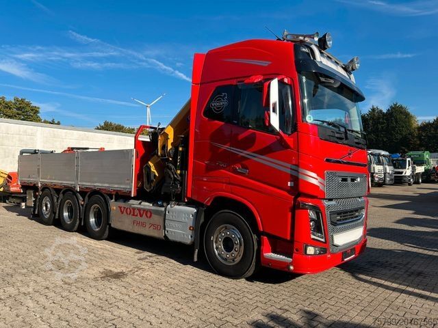 Truck mounted crane VOLVO Autokran FH16 750 Pritsche EFFER 395/8S Lenk