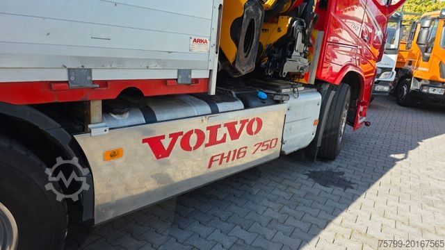 Truck mounted crane VOLVO Autokran FH16 750 Pritsche EFFER 395/8S Lenk