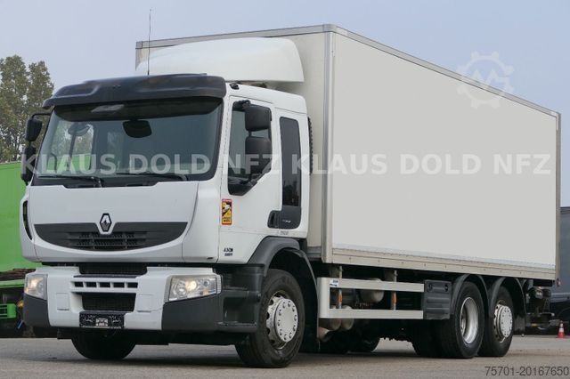 Kutu kamyonu RENAULT Premium 430 6x2 Koffer Lift-/Lenkachse LBW EU5