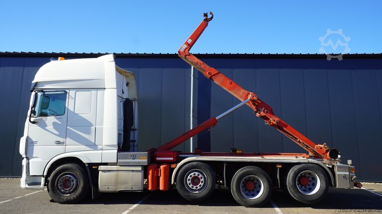 System med krogarm DAF XF 460 – 8x2 hooklift truck