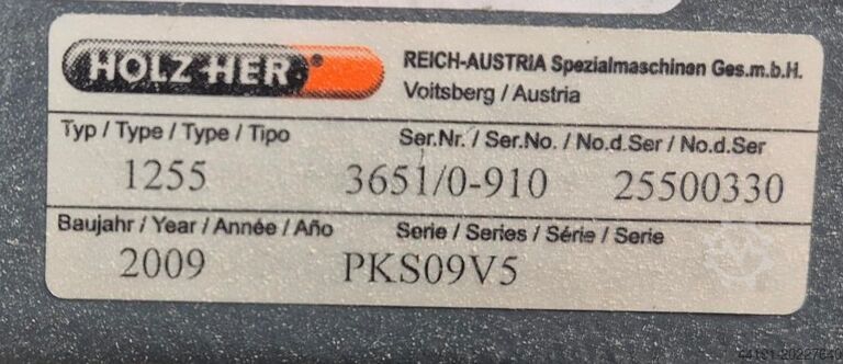 Standing panel saw Holz-Her 1255