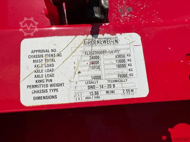 Kofer Groenewegen DRO-14-20 B 2-Axle Closed Box / BPW Axles / Ste...