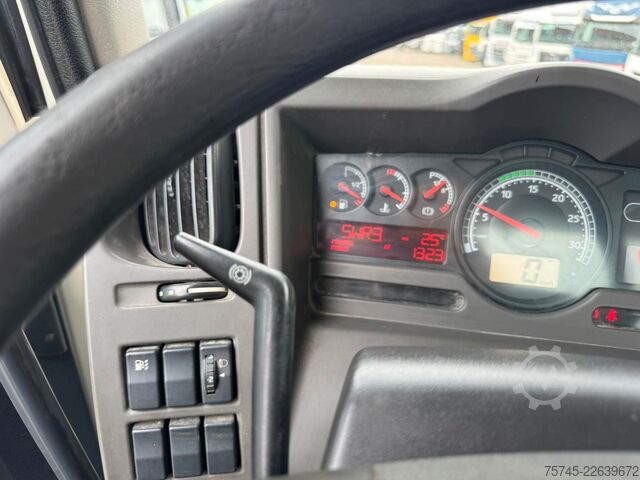 Vrachtauto met open laadbak RENAULT KERAX 460 * PRITSCHE * HMF KRAN 10,2N M *8 X 4*
