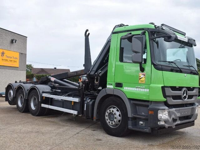 Hakenarmsystem Mercedes-Benz Actros 3236 Hooklift + Hiabcrane