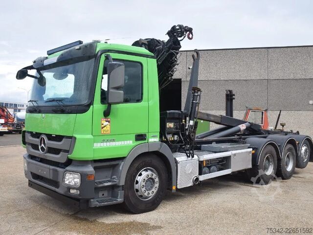 Hakenarmsystem Mercedes-Benz Actros 3236 Hooklift + Hiabcrane