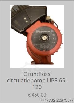 Pompă de circulație cu reglare electronică grundfoss UPE 65-120
