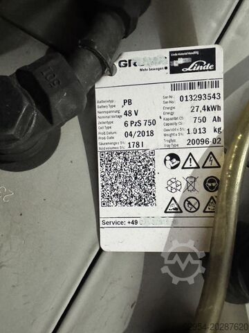 Elektrikli 3 tekerlekli forklift Linde E 20 L-02 EVO Triplex Kabine