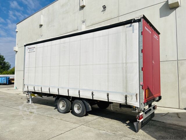 Öppen släpvagn med presenning Möslein TP 11 Schwebheim  Tandem- Schiebeplanenanhänger zum Durchladen