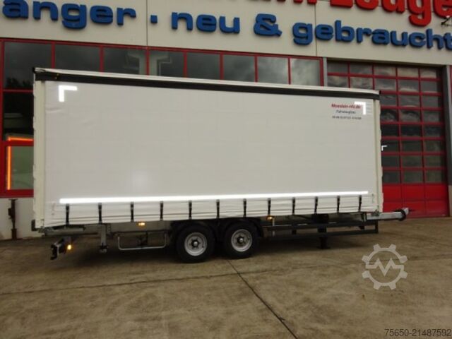 Öppen släpvagn med presenning Möslein TPW 105 D Schwebheim  Tandem- Planenanhänger Durchladen
