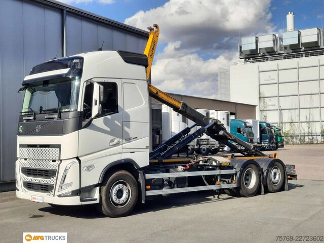 Camião porta-contentores de gancho VOLVO FH 500 Globetrotter Lenkachse Funk Standklima