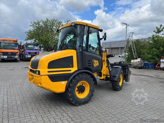 Carregadora de rodas JCB Radlader 407 T4 Radlader nur 1089 h Schaufel+Gab