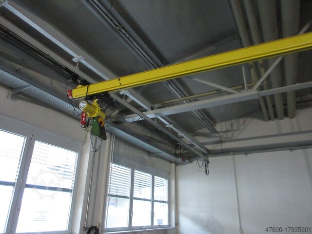 Daru előtető Daru Beltéri daru Daru kifutópálya Demag Kranbahn KBK2 500KG 10x7m Zub Demag KBK II KBK1 500Kg Stahl Kettenzug