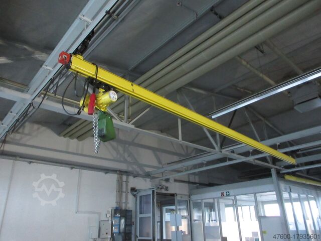 Daru előtető Daru Beltéri daru Daru kifutópálya Demag Kranbahn KBK2 500KG 10x7m Zub Demag KBK II KBK1 500Kg Stahl Kettenzug