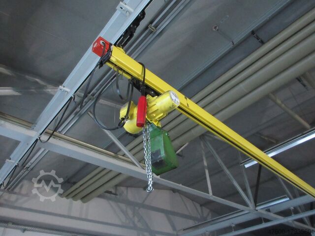 Daru előtető Daru Beltéri daru Daru kifutópálya Demag Kranbahn KBK2 500KG 10x7m Zub Demag KBK II KBK1 500Kg Stahl Kettenzug