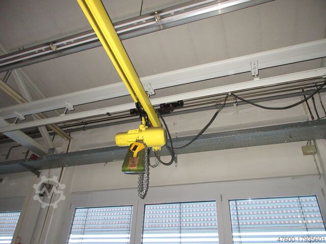 Daru előtető Daru Beltéri daru Daru kifutópálya Demag Kranbahn KBK2 500KG 10x7m Zub Demag KBK II KBK1 500Kg Stahl Kettenzug