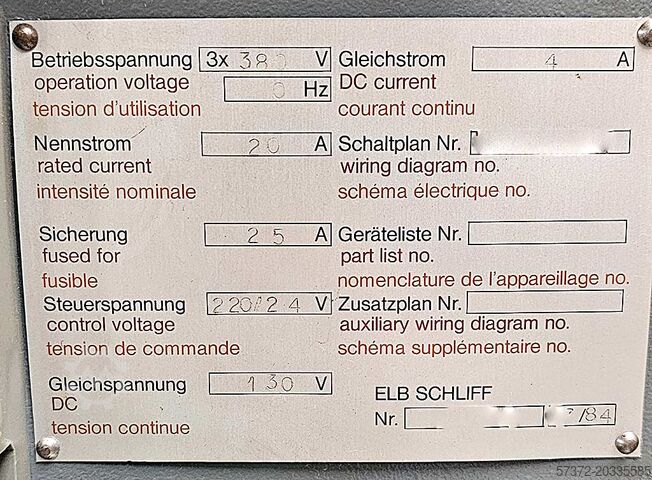 Povrchová bruska ELB-Schliff SWH 5 ND